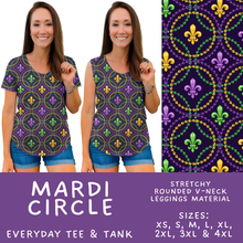Load image into Gallery viewer, Batch #605 - Mardi Party - Closes 10/28 - ETA late Dec - Mardi Circle Everyday Tank &amp; Tee
