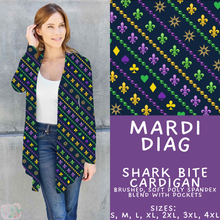 Load image into Gallery viewer, Batch #605 - Mardi Party - Closes 10/28 - ETA late Dec - Mardi Diag Cardigan
