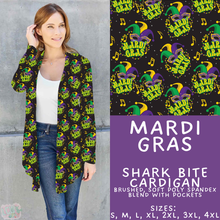 Load image into Gallery viewer, Batch #605 - Mardi Party - Closes 10/28 - ETA late Dec - Mardi Gras Cardigan
