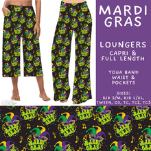 Load image into Gallery viewer, Batch #605 - Mardi Party - Closes 10/28 - ETA late Dec - Mardi Gras Capri and Full Length Loungers
