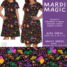 Load image into Gallery viewer, Batch #605 - Mardi Party - Closes 10/28 - ETA late Dec - Mardi Magic Adult &amp; Kids Dresses
