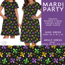 Load image into Gallery viewer, Batch #605 - Mardi Party - Closes 10/28 - ETA late Dec - Mardi Party Adult &amp; Kids Dresses
