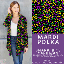 Load image into Gallery viewer, Batch #605 - Mardi Party - Closes 10/28 - ETA late Dec - Mardi Polka Cardigan
