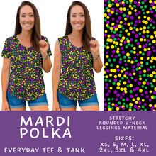 Load image into Gallery viewer, Batch #605 - Mardi Party - Closes 10/28 - ETA late Dec - Mardi Polka Everyday Tank &amp; Tee
