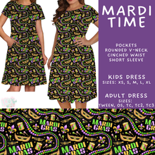 Load image into Gallery viewer, Batch #605 - Mardi Party - Closes 10/28 - ETA late Dec - Mardi Time Adult &amp; Kids Dresses
