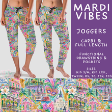 Load image into Gallery viewer, Batch #605 - Mardi Party - Closes 10/28 - ETA late Dec - Mardi Vibes Full and Capri Length Joggers
