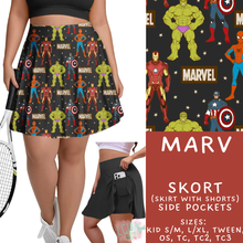 Load image into Gallery viewer, Batch #555 - Cool Characters 7 - Closes 7/13 - ETA mid Sept - Marv Skort
