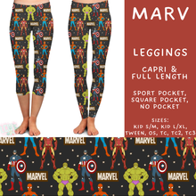 Load image into Gallery viewer, Batch #555 - Cool Characters 7 - Closes 7/13 - ETA mid Sept - Marv Full and Capri Length Leggings
