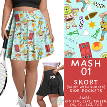 Load image into Gallery viewer, Batch #546 - Character Mash - Closes 6/22 - ETA late August - Mash 01 Skort
