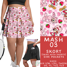 Load image into Gallery viewer, Batch #546 - Character Mash - Closes 6/22 - ETA late August - Mash 03 Skort
