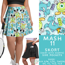 Load image into Gallery viewer, Batch #546 - Character Mash - Closes 6/22 - ETA late August - Mash 11 Skort
