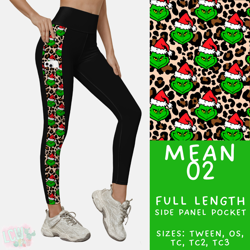 Batch #436 - Mr Mean 2 - Closes 10/24 - ETA early Dec - Mean 02 Pattern Side Pocket Leggings