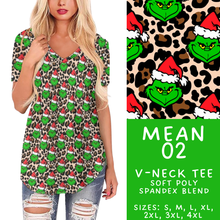 Load image into Gallery viewer, Batch #436 - Mr Mean 2 - Closes 10/24 - ETA early Dec - Mean 02 V-Neck Tee
