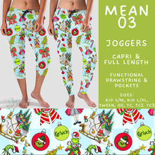 Load image into Gallery viewer, Batch #599 - Mr Mean 3 - Closes 10/16 - ETA early Dec - Mean 03 Full and Capri Length Joggers
