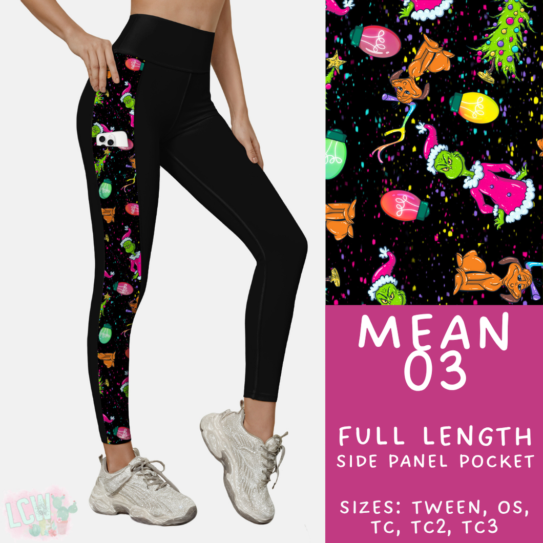 Batch #436 - Mr Mean 2 - Closes 10/24 - ETA early Dec - Mean 03 Pattern Side Pocket Leggings