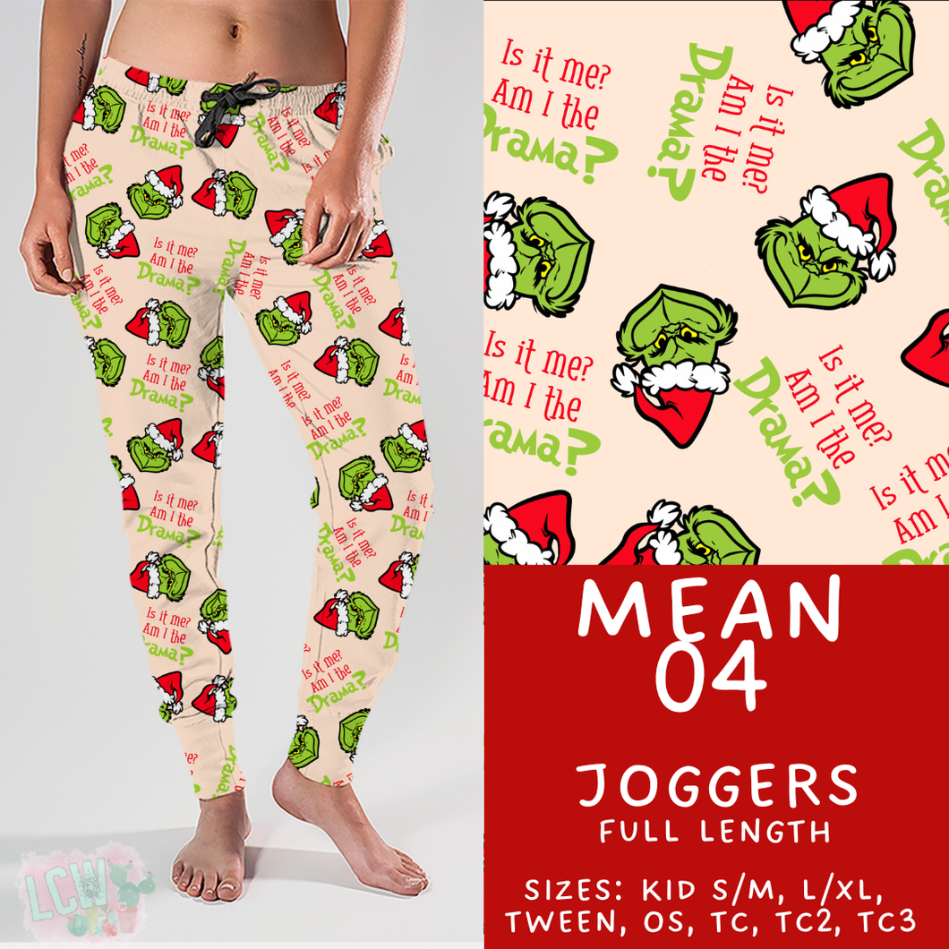 Batch #436 - Mr Mean 2 - Closes 10/24 - ETA early Dec - Mean 04 Joggers
