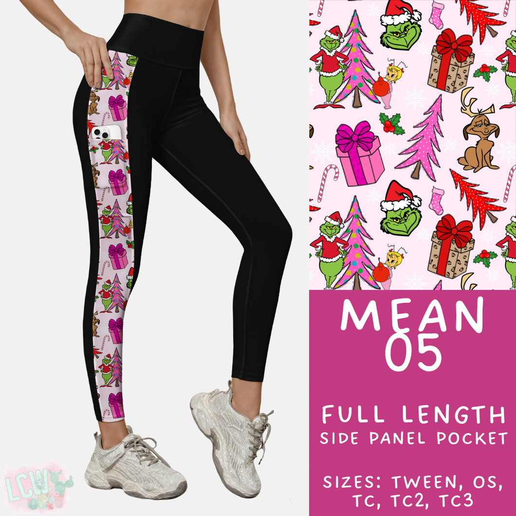 Batch #436 - Mr Mean 2 - Closes 10/24 - ETA early Dec - Mean 05 Pattern Side Pocket Leggings