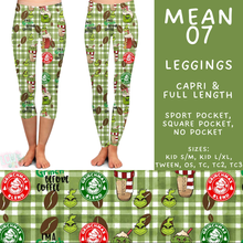 Load image into Gallery viewer, Batch #599 - Mr Mean 3 - Closes 10/16 - ETA early Dec - Mean 07 Full and Capri Length Leggings
