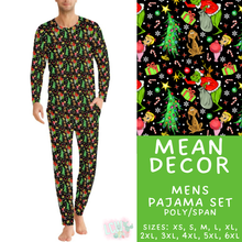 Load image into Gallery viewer, Batch #584 - Christmas Family Pajamas - Closes 9/11 - ETA mid Nov - Mean Decor Men's Pajama Set
