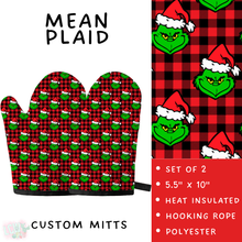 Load image into Gallery viewer, Batch #591 - Baking Spirits Bright 3 - Closes 9/28 - ETA mid/late Nov - Mean Plaid Oven Mitts
