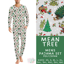 Load image into Gallery viewer, Batch #584 - Christmas Family Pajamas - Closes 9/11 - ETA mid Nov - Mean Tree Men's Pajama Set
