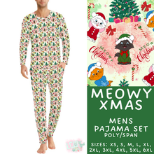 Load image into Gallery viewer, Batch #584 - Christmas Family Pajamas - Closes 9/11 - ETA mid Nov - Meowy Xmas Men's Pajama Set
