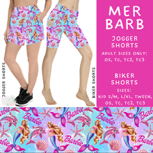 Load image into Gallery viewer, Batch #339 - Character Summer - Closes 5/15 - ETA mid July - Mer Barb Biker &amp; Jogger Shorts
