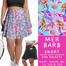 Load image into Gallery viewer, Batch #339 - Character Summer - Closes 5/15 - ETA mid July - Mer Barb Skort
