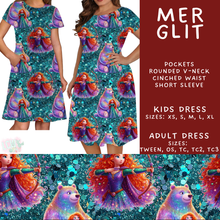 Load image into Gallery viewer, Batch #557 - Princess Glitter - Closes 7/17 - ETA mid Sept - Mer Glit Adult &amp; Kids Dresses
