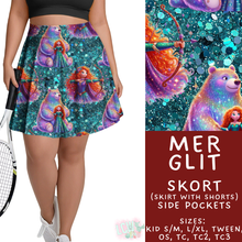 Load image into Gallery viewer, Batch #557 - Princess Glitter - Closes 7/17 - ETA mid Sept - Mer Glit Skort

