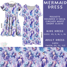 Load image into Gallery viewer, Batch #307 - Sea Life - Closes 3/20 - ETA mid May - Mermaid Adult &amp; Kids Dresses
