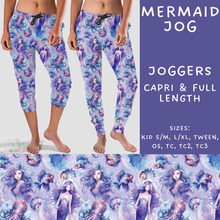 Load image into Gallery viewer, Batch #307 - Sea Life - Closes 3/20 - ETA mid May - Mermaid Full and Capri Length Joggers
