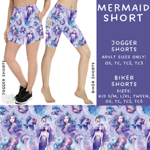 Load image into Gallery viewer, Batch #307 - Sea Life - Closes 3/20 - ETA mid May - Mermaid Biker &amp; Jogger Shorts
