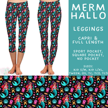 Load image into Gallery viewer, Batch #569 - Princess Halloween - Closes 8/14 - ETA early/mid Oct - Merm Hallo Full and Capri Length Leggings
