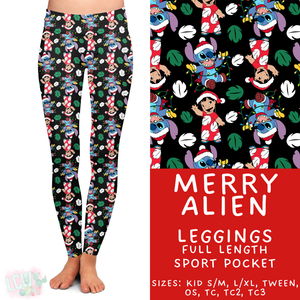 Batch #434 - Magical Christmas - Closes 10/22 - ETA early Dec - Merry Alien Full Length Leggings