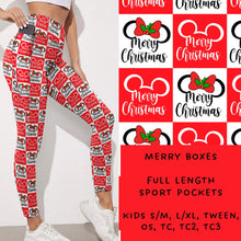 Load image into Gallery viewer, Ready To Ship - Merry Boxes Leggings
