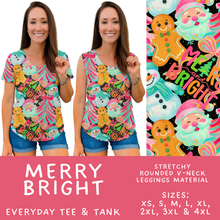 Load image into Gallery viewer, Batch #565 - Christmas in July 2 - Closes 8/5 - ETA early October - Merry Bright Everyday Tank &amp; Tee

