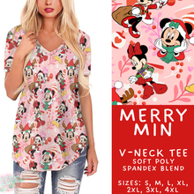 Load image into Gallery viewer, Batch #434 - Magical Christmas - Closes 10/22 - ETA early Dec - Merry Min V-Neck Tee
