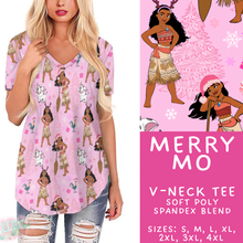 Load image into Gallery viewer, Batch #434 - Magical Christmas - Closes 10/22 - ETA early Dec - Merry Mo V-Neck Tee
