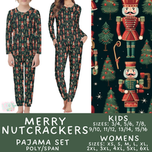 Load image into Gallery viewer, Ready To Ship - Merry Nutcrackers Women's Kid's Pajama Set
