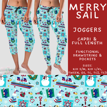 Load image into Gallery viewer, Batch #558 - Magical Character Christmas - Closes 7/20 - ETA mid/late Sept - Merry Sail Full and Capri Length Joggers
