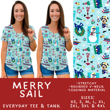 Load image into Gallery viewer, Batch #558 - Magical Character Christmas - Closes 7/20 - ETA mid/late Sept - Merry Sail Everyday Tank &amp; Tee
