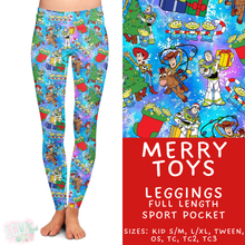 Load image into Gallery viewer, Batch #434 - Magical Christmas - Closes 10/22 - ETA early Dec - Merry Toys Full Length Leggings
