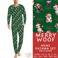 Load image into Gallery viewer, Batch #584 - Christmas Family Pajamas - Closes 9/11 - ETA mid Nov - Merry Woof Men's Pajama Set
