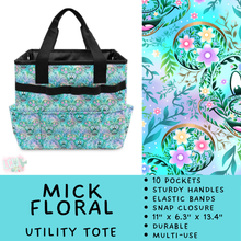 Load image into Gallery viewer, Batch #549 - Utility Tote 2 - Closes 6/29 - ETA late August - Mick Floral Utility Tote
