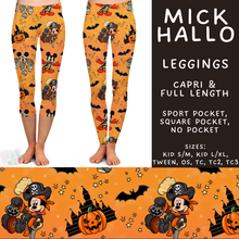 Load image into Gallery viewer, Batch #567 - Magical Character Halloween - Closes 8/10 - ETA early Oct - Mick Hallo Full and Capri Length Leggings
