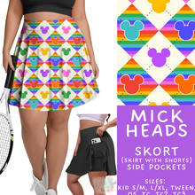 Load image into Gallery viewer, Batch #552 - Magical Faves 22 - Closes 7/6 - ETA early Sept - Mick Heads Skort
