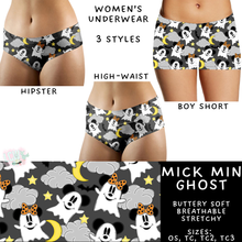 Load image into Gallery viewer, Ready To Ship - Mick Min Ghost Women&#39;s Underwear - Boy Short OS - Hipster TC
