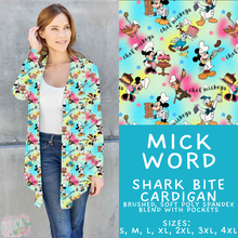 Load image into Gallery viewer, Batch #608 - Magic in Words - Closes 11/4 - ETA early Jan - Mick Word Cardigan
