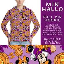 Load image into Gallery viewer, Batch #567 - Magical Character Halloween - Closes 8/10 - ETA early Oct - Min Hallo Full Zip Hoodie
